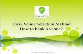 Easy venue selection method