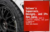Saleen’s Supercars, Designs, and IPs for Sale