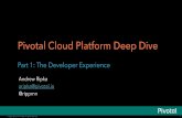 Pivotal CenturyLink Cloud Platform Seminar Presentation: The Developer Experience