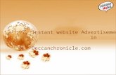 Advertising guide for beginners in the deccanchronicle.com via releaseMyAd