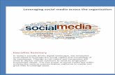 Leveraging social media across the organization
