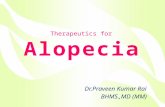 Therapeutics for Alopecia