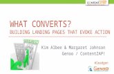 What Converts? Building Landing Pages That Evoke Action