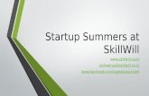 Startup Summers at SkillWill : Work with us