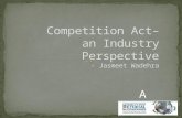Competition Act - Industry Perspective