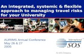 Managing travel risks in universities