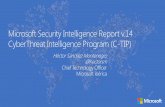 Cyber threat intelligence program (Microsoft) - II Encuentro nacional sobre firma y administración electrónica