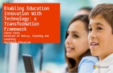 Enabling education innovation with technology - a transformation framework