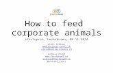 How to feed corporate animals