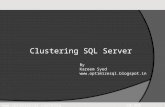 SQL Server Clustering Part1