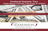 Federal Estate tax  how much passes tax free in ohio
