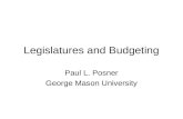 Legislatures and Budgeting