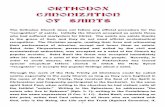 Orthodox Canonization of Saints