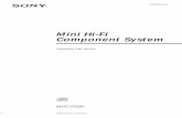Sony MHC 330 Manual