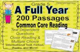 A Full School Year Daily Common Core Reading Grade