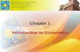 Chapter 1 - Introduction to Economics
