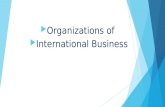 Organisations of International Business