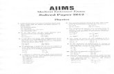 AIIMS MBBS Sample Papers 2 (AIIMS Mbbs Question Papers 2012)