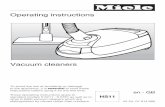 Miele Operating Instructions