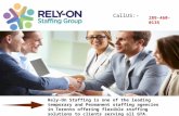 Best Employment Agencies in Toronto | Rely-On Staffing