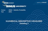 Statistik: Numerical Descriptive Measures