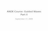ANDE Course- Guided Waves Part II