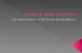 2.9 Analysing Force in Equilubrium