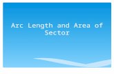 Arc length and area of sector