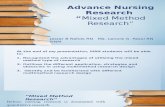 Advance Nursing Research