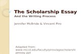 Scholarship Writing Tips