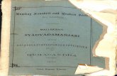 Syadvadamanjari of Mallisena 1933 No 83 -Bombay Sanskrit and Prakrit Series_Part1