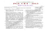 AP PGLCET 2013 Question Paper with Solutions Download