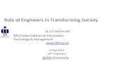 Role of Engineers on Engg Day