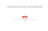 Huawei Product and Knowledge Enterprise Customer Training ManualV2.1