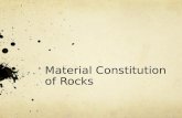 Material Constitution of Rock