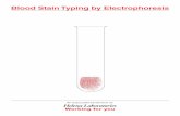 Blood Stain Typing by Electrophoresis