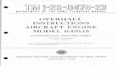 Continental 0-470-15 Overhaul Instructions