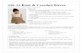 210-22 Knit Crochet Dress