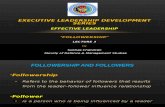 Effective Leadership Lec 3 - Followership