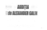 Auditia de Alexandr Galin