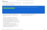 Corporate Finance Quiz Helper
