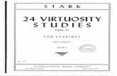 Robert Stark, Op. 51, Book 1 - 24 Virtuosity Studies for Clarinet