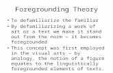 Deviation & Foregrounding