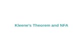 Kleens Theorem&NFA