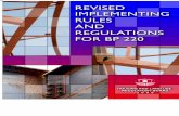Revised Implementing Rules for  BP220 2008