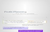 Chapter 9 - Profit Planning