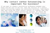 Why contact center Outsourcing is Important for business?