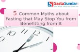 5 Common Myths About Fasting