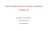 Reaction Mechanism of D-metal Complexes3