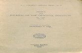 Index to Journal of the Oriental Institute Vols. I - XXV 1951 - 1976 - Navinchandra N. Shah